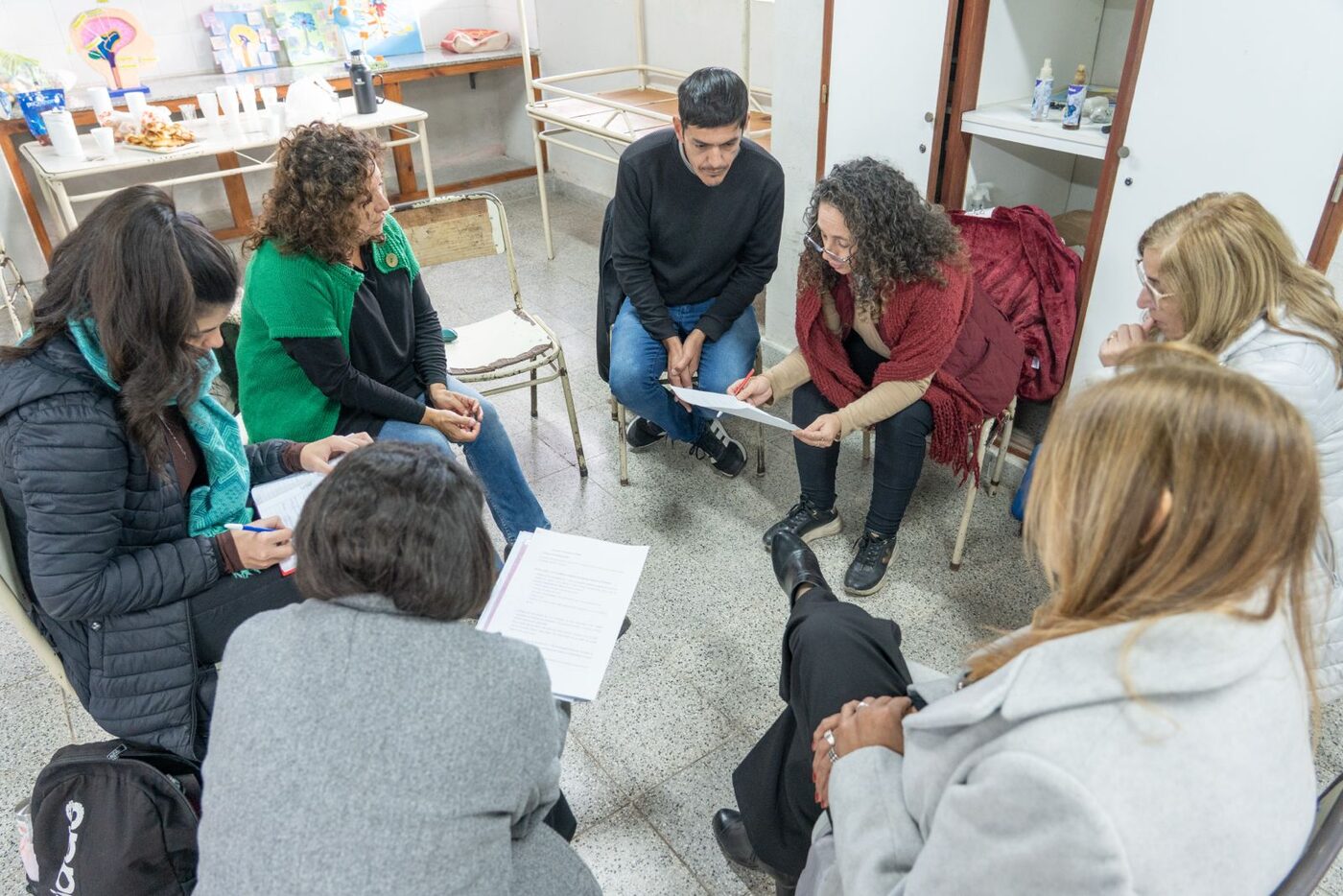 Mesa intersectorial del Proyecto Tramas en Santa Lucía